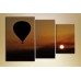 Картина Magic Color Triptych, Balloon over the desert (2658912)