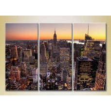 Картина Magic Color Triptych Empire State Building (2658537)