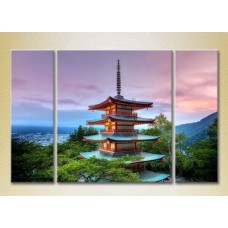 Картина Magic Color Triptych Japanese Pagoda (2658547)