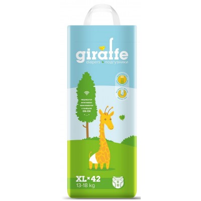 Подгузники Lovular Giraffe Diapers XL 42pcs