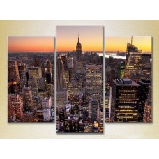 Картина Magic Color Triptych Morning New York (2658524)