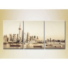 Картина Magic Color Triptych Shanghai Skyscrapers (2658527)