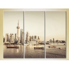 Картина Magic Color Triptych Shanghai Skyscrapers (2658528)