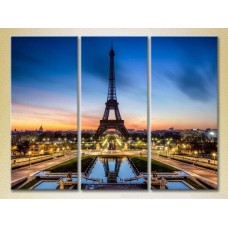 Картина Magic Color Triptych Eiffel Tower (2658529)