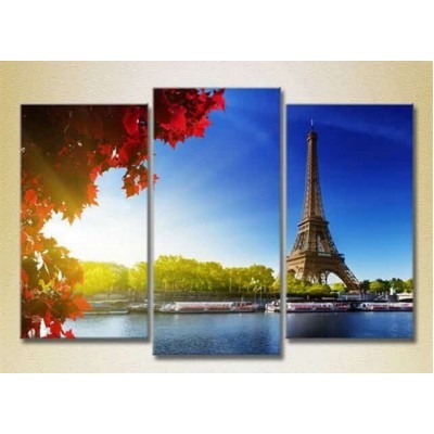 Картина Magic Color Triptych Eiffel Tower (2658533)