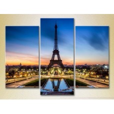 Картина Magic Color Triptych Eiffel Tower (2658535)