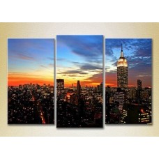 Картина Magic Color Triptych Empire State Building (2658539)