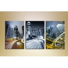 Pictură Magic Color Triptych Contemporary Architecture (2658903)