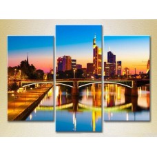 Pictură Magic Color Triptych Frankfurt am Main (2658522)