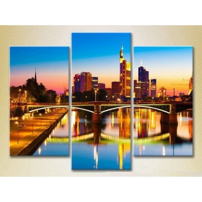 Pictură Magic Color Triptych Frankfurt am Main (2658522)