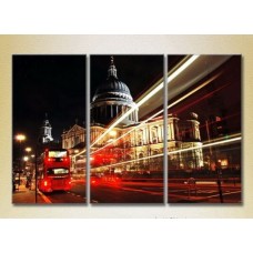 Pictură Magic Color Triptych Night London (2658485)