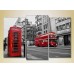 Pictură Magic Color Triptych London Double Decker (2658463)