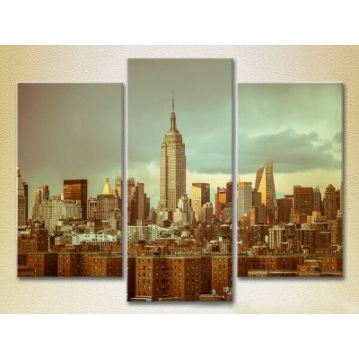 Pictură Magic Color Triptych Manhattan (2658467)