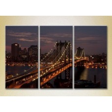 Картина Magic Color Triptych Manhattan Bridge (2658469)