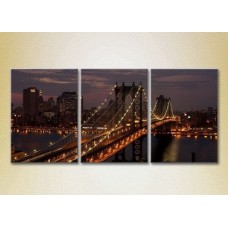 Картина Magic Color Triptych Manhattan Bridge (2658470)