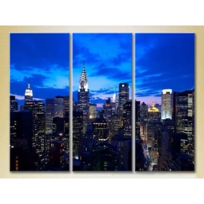 Картина Magic Color Triptych New York Skyscrapers (2658500)