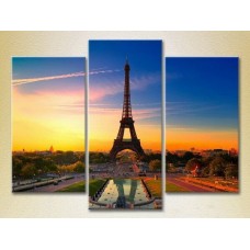 Картина Magic Color Triptych Eiffel Tower (2658441)