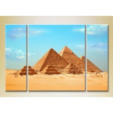 Картина Magic Color Triptych Great Egyptian Pyramids at Giza (2658442)