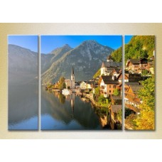 Pictură Magic Color Triptych European landscape (2658447)