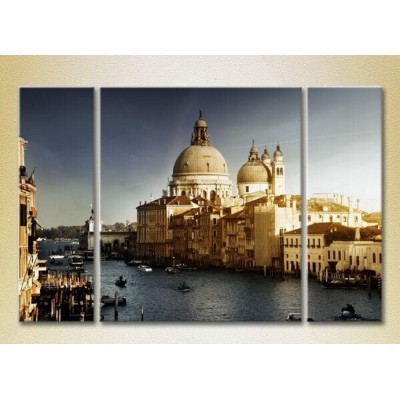 Pictură Magic Color Triptych Italy Venice (2658452)