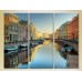 Pictură Magic Color Triptych Canal of St Petersburg (2658454)