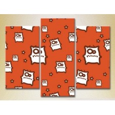 Картина Magic Color Triptych Monsters Orange (2229634)