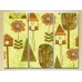 Pictură Magic Color Triptych Trees and Birdhouses (2229617)