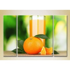 Pictură Magic Color Triptych Orange Juice (2698622)