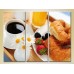 Pictură Magic Color Triptych Breakfast with croissants (2698629)