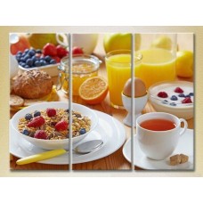 Pictură Magic Color Triptych Breakfast with muesli (2698630)