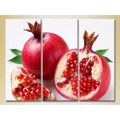 Pictură Magic Color Triptych Pomegranates (2698636)