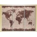 Pictură Magic Color Triptych Coffee World Map (2698648)