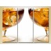 Pictură Magic Color Triptych Cognac with ice (2698654)