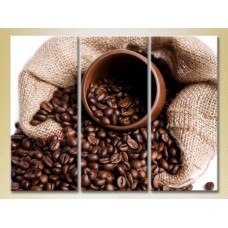 Pictură Magic Color Triptych Bag with coffee beans (2698676)