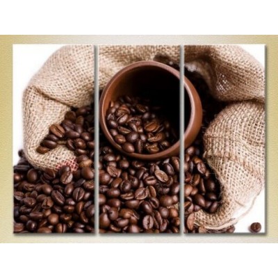 Pictură Magic Color Triptych Bag with coffee beans (2698676)