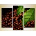 Pictură Magic Color Triptych Grains, coffee leaves (2698655)