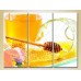 Pictură Magic Color Triptych Honey and honeycomb (2698675)