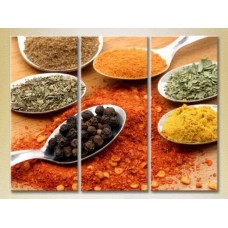 Картина Magic Color Triptych Spoons with spices (2698668)