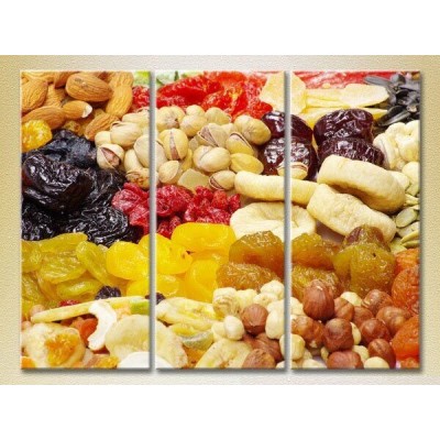 Картина Magic Color Triptych Dried Fruits and Nuts (2698707)