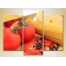 Pictură Magic Color Triptych Spaghetti and Tomatoes (2698702)