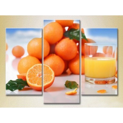 Pictură Magic Color Triptych Mandarins (2698687)