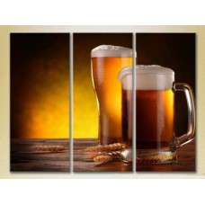 Картина Magic Color Triptych Beer in a glass (2698691)