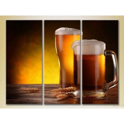 Картина Magic Color Triptych Beer in a glass (2698691)