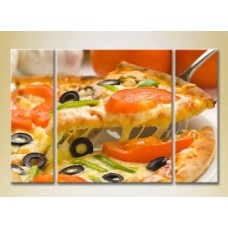 Картина Magic Color Triptych Vegetable pizza (2698698)