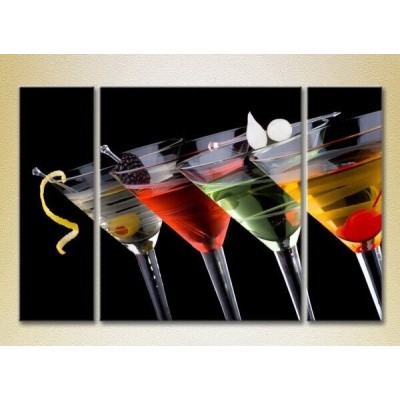 Картина Magic Color Triptych Colorful cocktails (2698709)