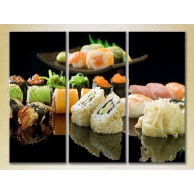 Картина Magic Color Triptych Sushi and Rolls (2698722)