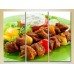 Картина Magic Color Triptych Shashlik on a plate (2698737)