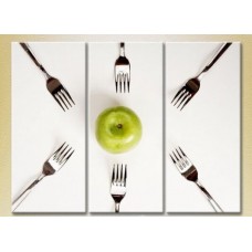 Картина Magic Color Triptych Apple and Six Forks (2698747)