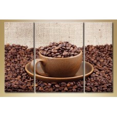 Картина Magic Color Triptych Cup and coffee beans (1547282)