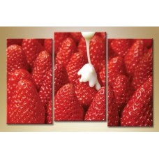 Картина Magic Color Triptych Strawberry and Cream (1547223)